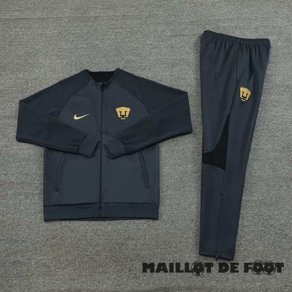 Foot Maillot Pas Cher Ensemble Complet Ensemble Complet longue fermeture éclair vêtements De Sport América 2023 2024 Gris Marine