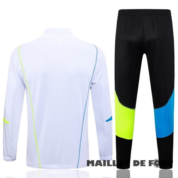 Foot Maillot Pas Cher Ensemble Complet Ensemble Complet longue fermeture éclair vêtements De Sport Arsenal 2023 2024 Blanc Bleu Noir