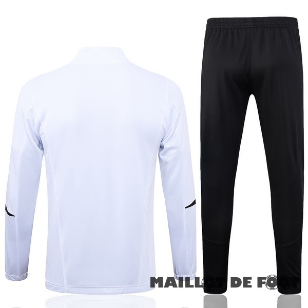 Foot Maillot Pas Cher Ensemble Complet Ensemble Complet longue fermeture éclair vêtements De Sport Bayern Múnich 2023 2024 Blanc Noir Purpura