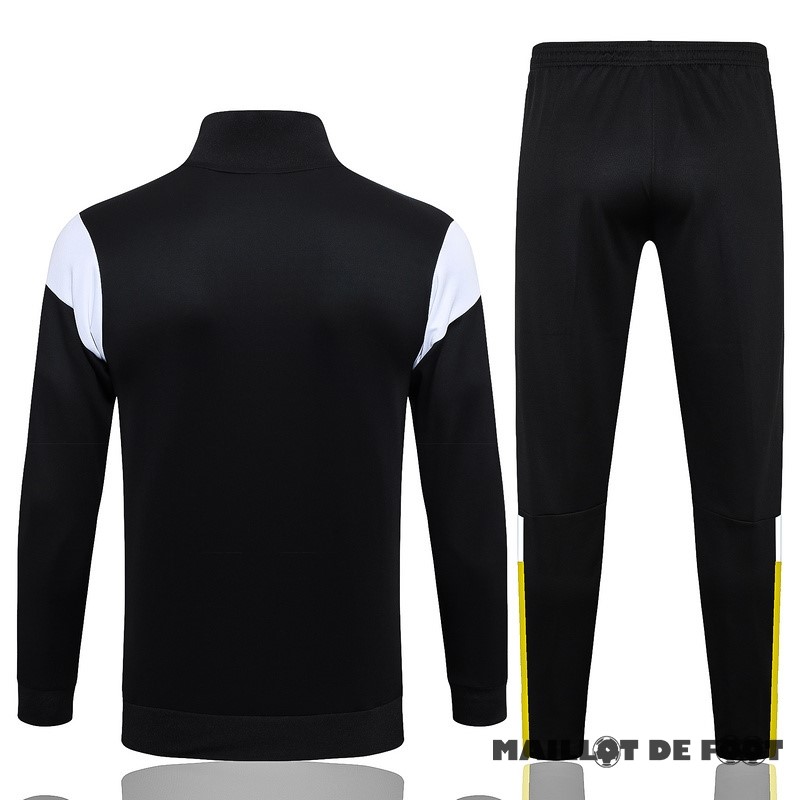 Foot Maillot Pas Cher Ensemble Complet Ensemble Complet longue fermeture éclair vêtements De Sport Borussia Dortmund 2023 2024 Noir Jaune Blanc