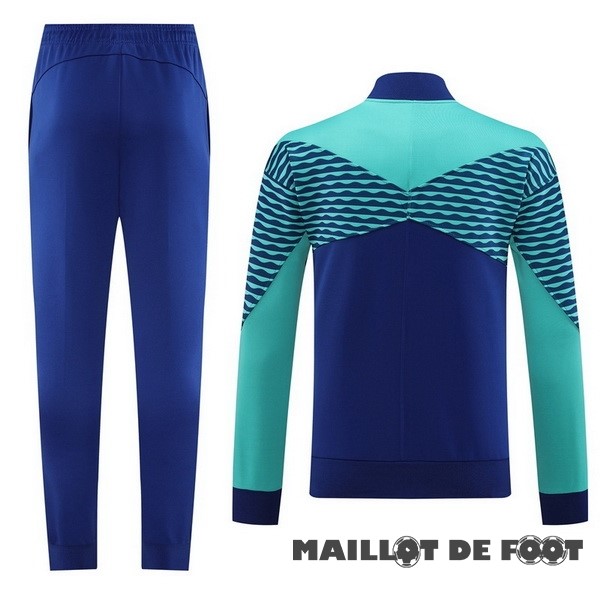 Foot Maillot Pas Cher Ensemble Complet Ensemble Complet longue fermeture éclair vêtements De Sport Brésil 2023 Bleu Vert