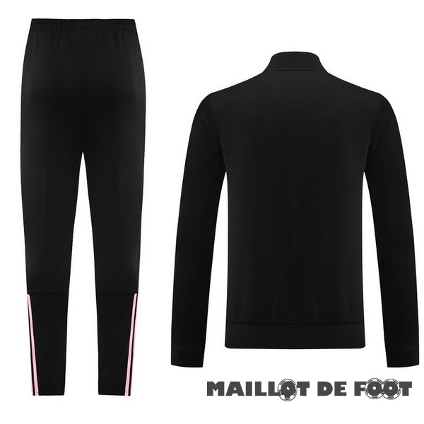 Foot Maillot Pas Cher Ensemble Complet Ensemble Complet longue fermeture éclair vêtements De Sport Inter Miami 2023 2024 Noir