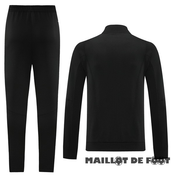 Foot Maillot Pas Cher Ensemble Complet Ensemble Complet longue fermeture éclair vêtements De Sport Juventus 2023 2024 Noir Blanc