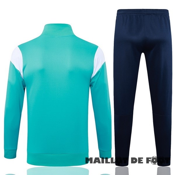Foot Maillot Pas Cher Ensemble Complet Ensemble Complet longue fermeture éclair vêtements De Sport Marsella 2023 2024 Vert Blanc Bleu