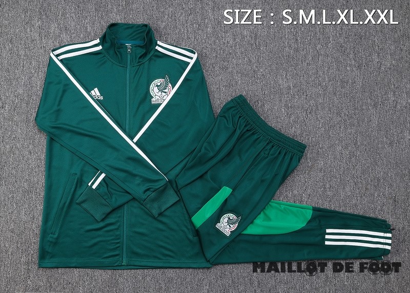 Foot Maillot Pas Cher Ensemble Complet Ensemble Complet longue fermeture éclair vêtements De Sport Mexique 2023 Vert