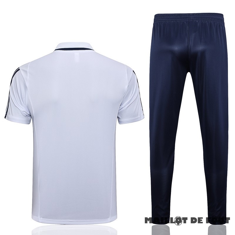 Foot Maillot Pas Cher Ensemble Complet Polo Cruzeiro 2023 2024 Blanc Bleu Marine