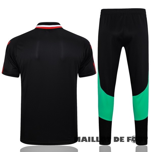 Foot Maillot Pas Cher Ensemble Complet Polo Manchester United 2023 2024 Rouge I Noir