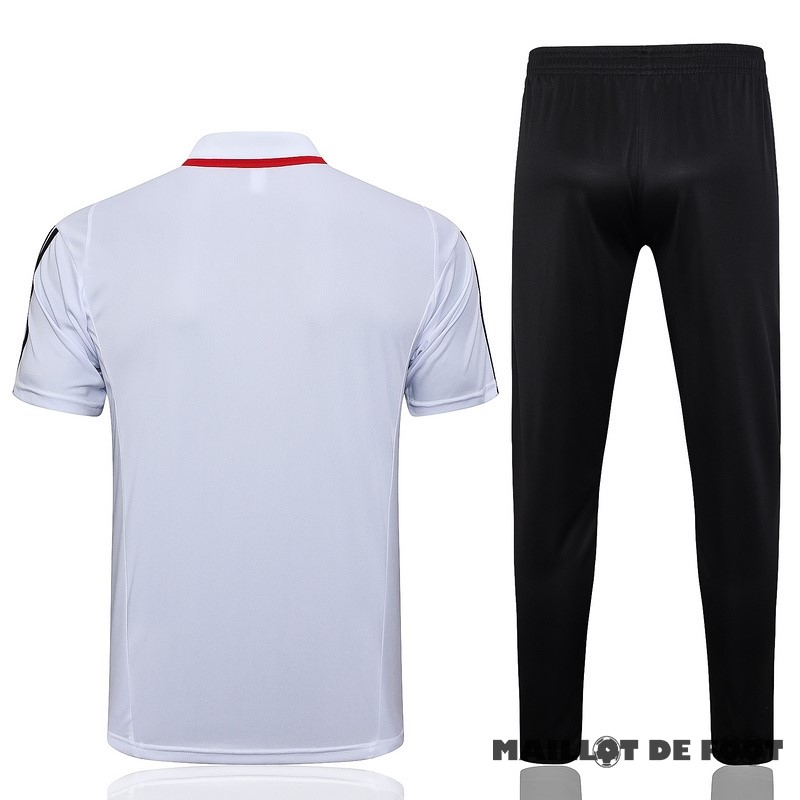 Foot Maillot Pas Cher Ensemble Complet Polo São Paulo 2023 2024 Blanc Noir