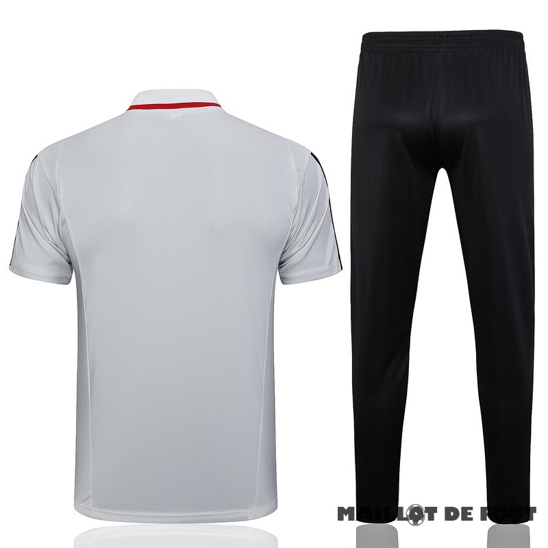 Foot Maillot Pas Cher Ensemble Complet Polo São Paulo 2023 2024 Gris Clair