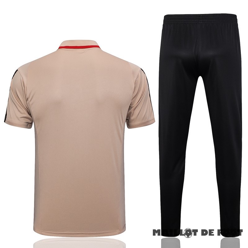 Foot Maillot Pas Cher Ensemble Complet Polo São Paulo 2023 2024 Jaune Orange