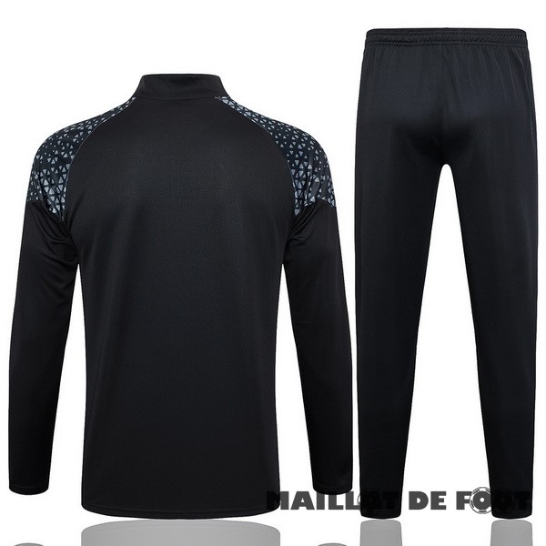Foot Maillot Pas Cher Ensemble Complet Sudadera Entrainement AC Milan 2023 2024 Noir Rouge Gris