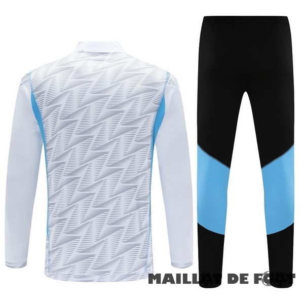 Foot Maillot Pas Cher Ensemble Complet Sudadera Entrainement Argentine 2023 Blanc I Bleu Noir