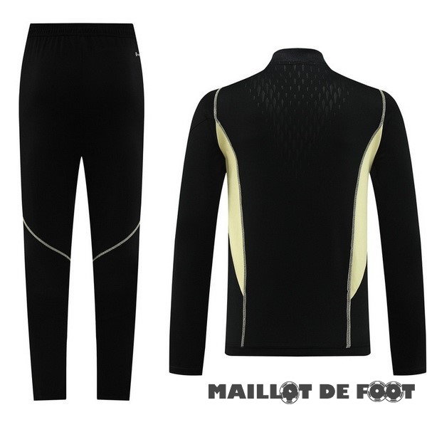 Foot Maillot Pas Cher Ensemble Complet Sudadera Entrainement Argentine 2023 Noir I Jaune