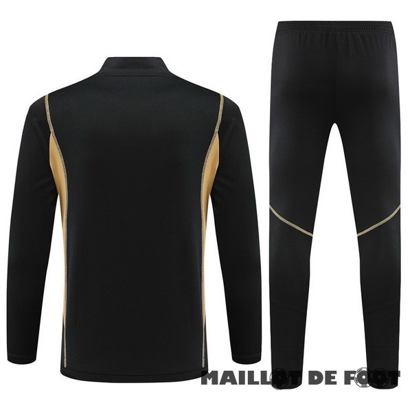 Foot Maillot Pas Cher Ensemble Complet Sudadera Entrainement Argentine 2023 Noir Jaune