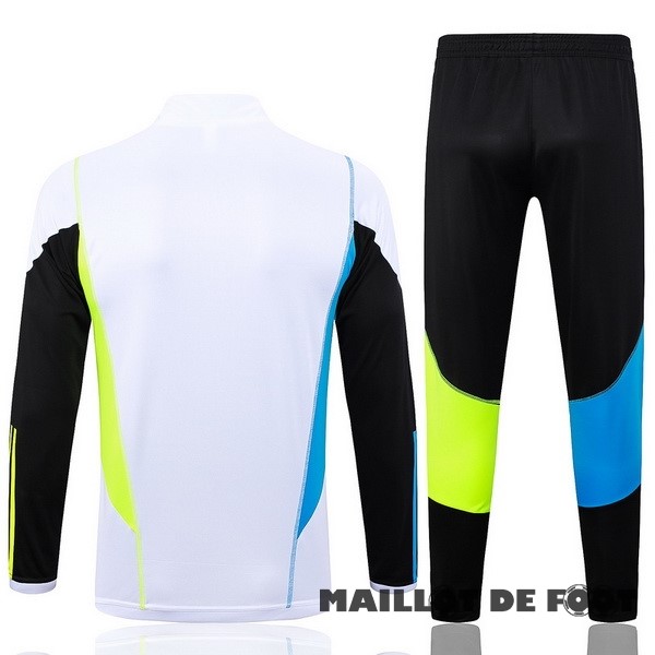 Foot Maillot Pas Cher Ensemble Complet Sudadera Entrainement Arsenal 2023 2024 Blanc Noir