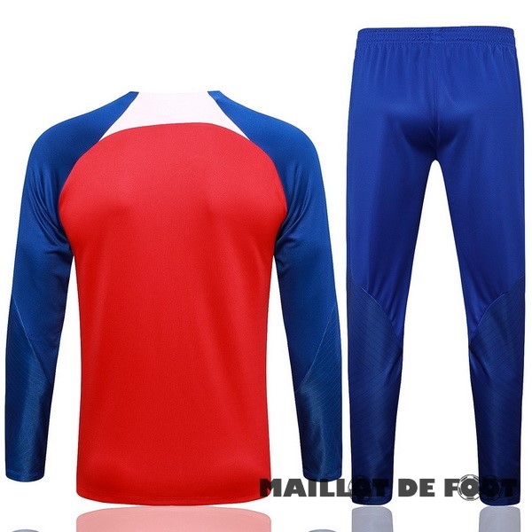 Foot Maillot Pas Cher Ensemble Complet Sudadera Entrainement Atlético Madrid 2023 2024 Rouge Bleu Rose