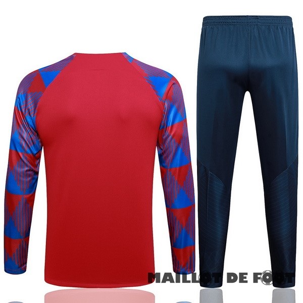 Foot Maillot Pas Cher Ensemble Complet Sudadera Entrainement Barcelona 2023 2024 Rouge Bleu