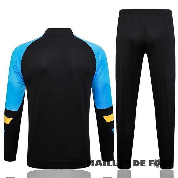Foot Maillot Pas Cher Ensemble Complet Sudadera Entrainement Bayern Múnich 2023 2024 Noir Bleu Jaune
