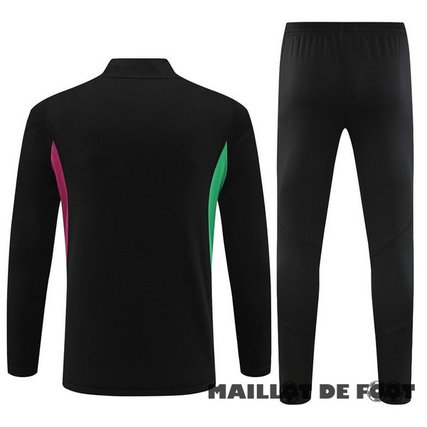 Foot Maillot Pas Cher Ensemble Complet Sudadera Entrainement Bayern Múnich 2023 2024 Noir Purpura Blanc