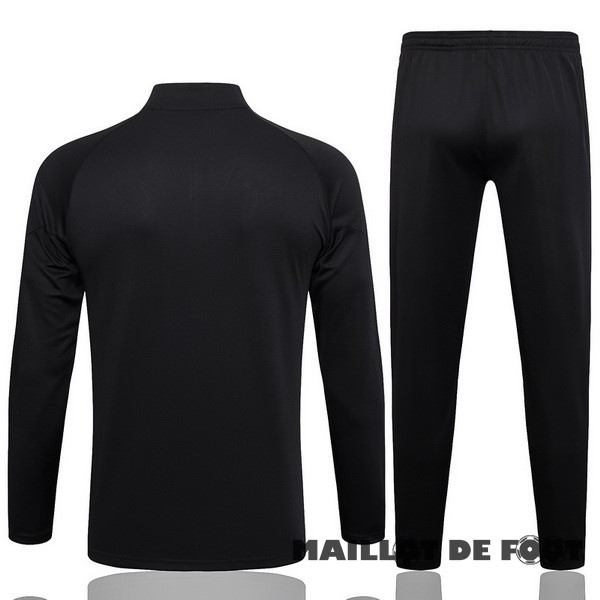 Foot Maillot Pas Cher Ensemble Complet Sudadera Entrainement Borussia Dortmund 2023 2024 Gris Noir