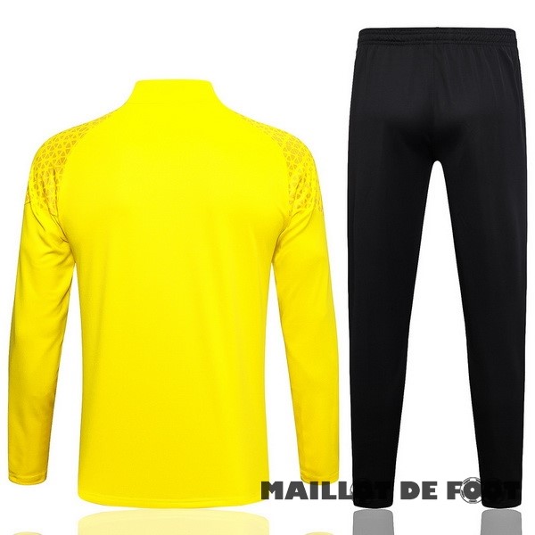 Foot Maillot Pas Cher Ensemble Complet Sudadera Entrainement Borussia Dortmund 2023 2024 Jaune Noir