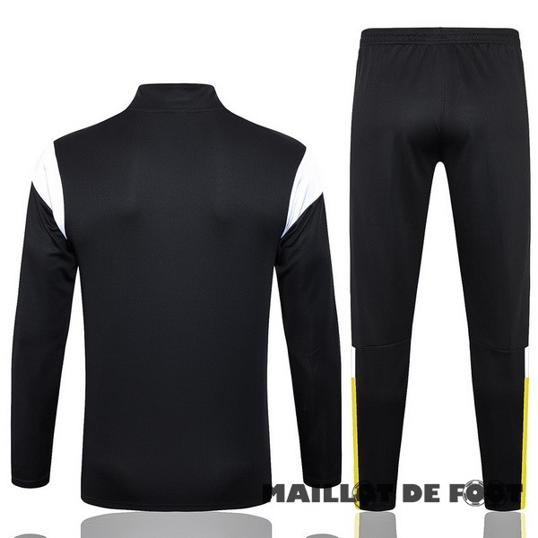 Foot Maillot Pas Cher Ensemble Complet Sudadera Entrainement Borussia Dortmund 2023 2024 Noir Jaune Blanc
