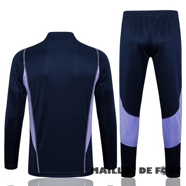 Foot Maillot Pas Cher Ensemble Complet Sudadera Entrainement Cruzeiro 2023 2024 Bleu Marine Purpura