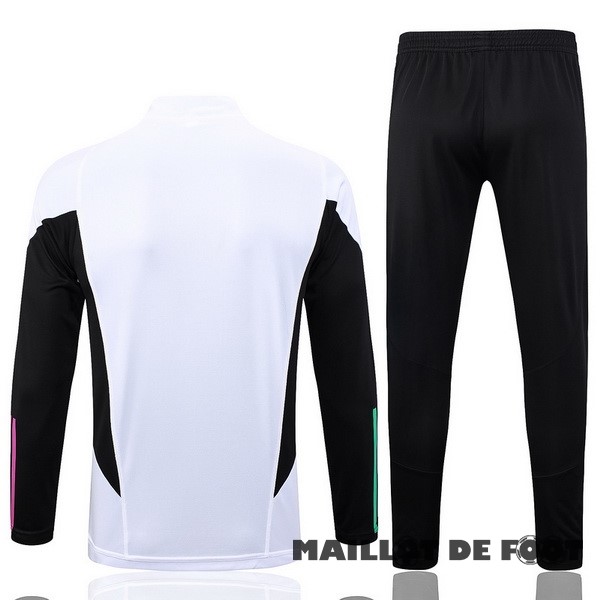 Foot Maillot Pas Cher Ensemble Complet Sudadera Entrainement Enfant Bayern Múnich 2023 2024 Blanc Noir Purpura