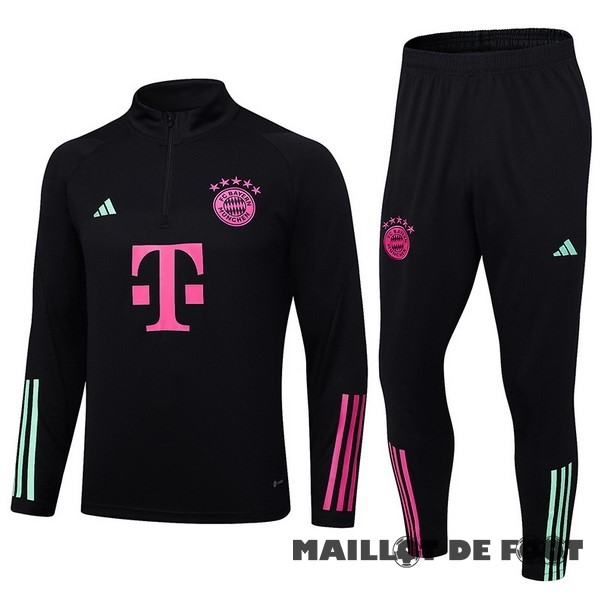 Foot Maillot Pas Cher Ensemble Complet Sudadera Entrainement Enfant Bayern Múnich 2023 2024 Noir I Purpura