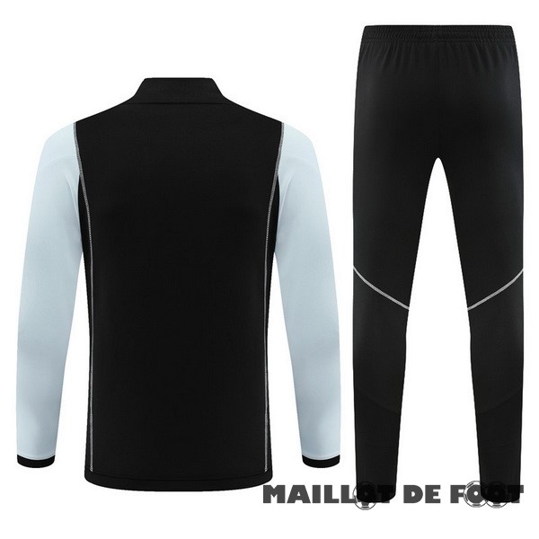 Foot Maillot Pas Cher Ensemble Complet Sudadera Entrainement Enfant Lyon 2023 2024 Gris Noir