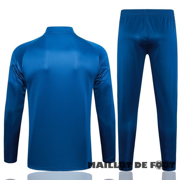 Foot Maillot Pas Cher Ensemble Complet Sudadera Entrainement Enfant Marsella 2023 2024 II Bleu