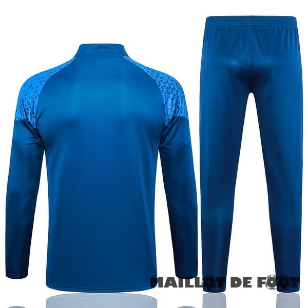 Foot Maillot Pas Cher Ensemble Complet Sudadera Entrainement Enfant Marsella 2023 2024 I Bleu