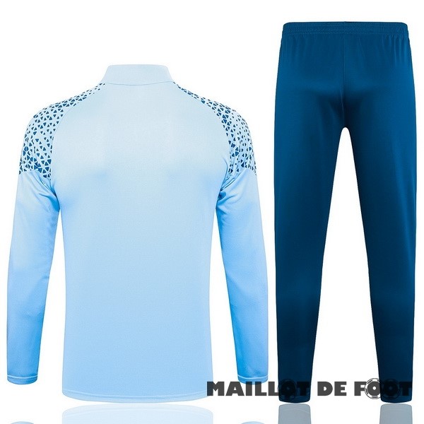 Foot Maillot Pas Cher Ensemble Complet Sudadera Entrainement Manchester City 2023 2024 Bleu Clair