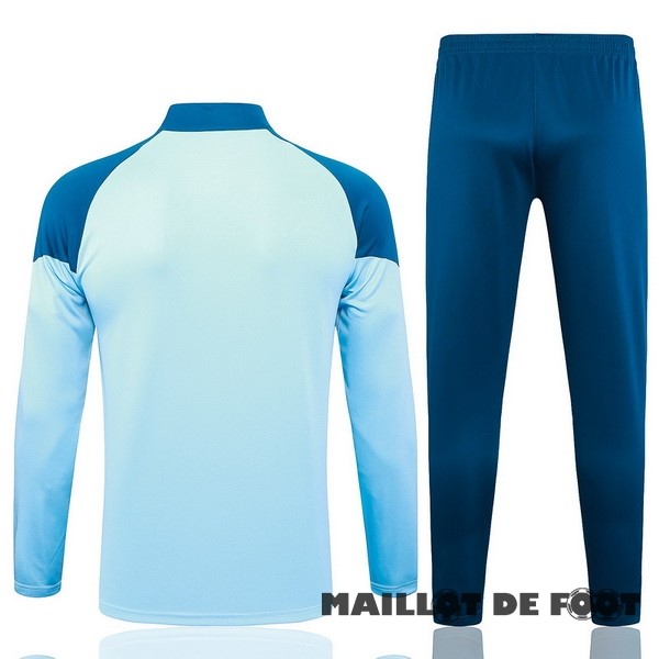 Foot Maillot Pas Cher Ensemble Complet Sudadera Entrainement Manchester City 2023 2024 Bleu I Clair