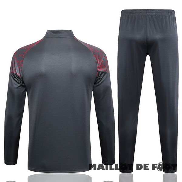 Foot Maillot Pas Cher Ensemble Complet Sudadera Entrainement Manchester City 2023 2024 Gris Rouge