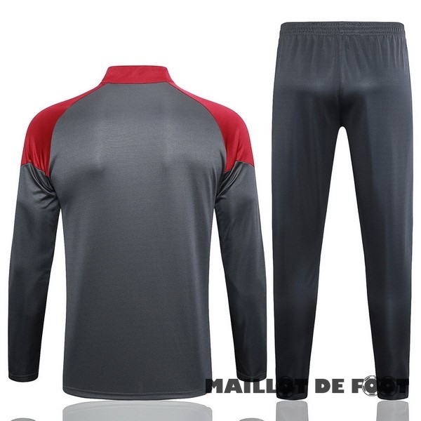 Foot Maillot Pas Cher Ensemble Complet Sudadera Entrainement Manchester City 2023 2024 Rouge Gris