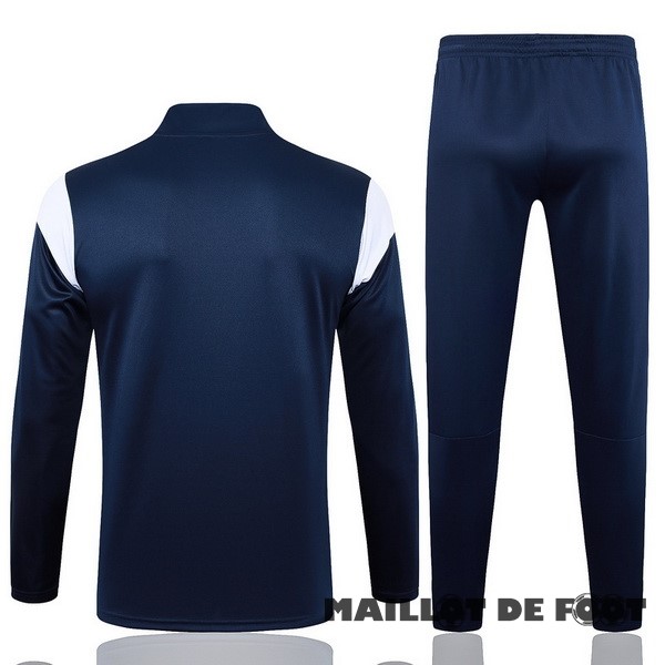 Foot Maillot Pas Cher Ensemble Complet Sudadera Entrainement Marsella 2023 2024 Bleu II Blanc