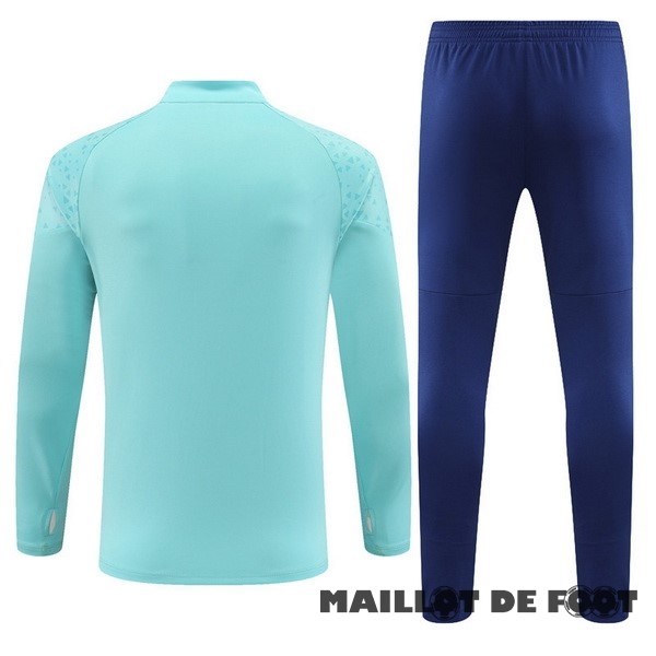 Foot Maillot Pas Cher Ensemble Complet Sudadera Entrainement Marsella 2023 2024 Bleu I Vert