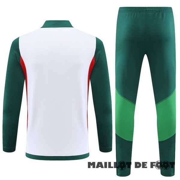 Foot Maillot Pas Cher Ensemble Complet Sudadera Entrainement Mexique 2023 Blanc Vert