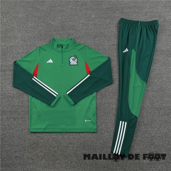 Foot Maillot Pas Cher Ensemble Complet Sudadera Entrainement Mexique 2023 Vert