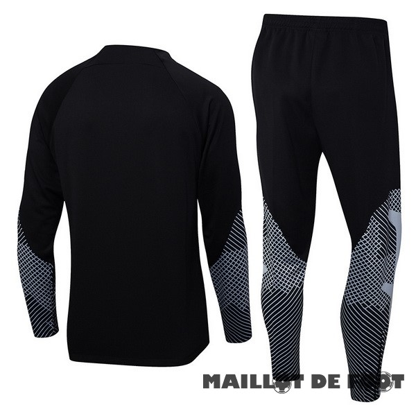 Foot Maillot Pas Cher Ensemble Complet Sudadera Entrainement Nike 2023 Noir Gris