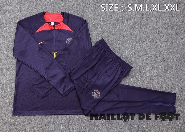 Foot Maillot Pas Cher Ensemble Complet Sudadera Entrainement Paris Saint Germain 2023 2024 Purpura II Rouge