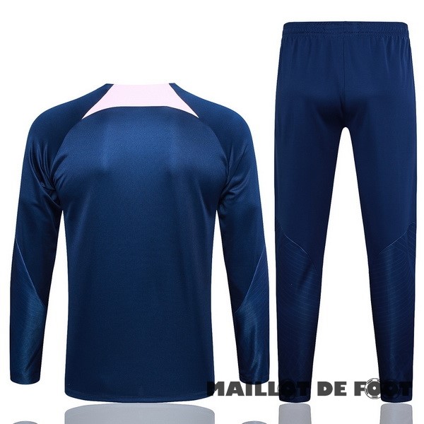 Foot Maillot Pas Cher Ensemble Complet Sudadera Entrainement Tottenham Hotspur 2023 2024 Bleu Marine