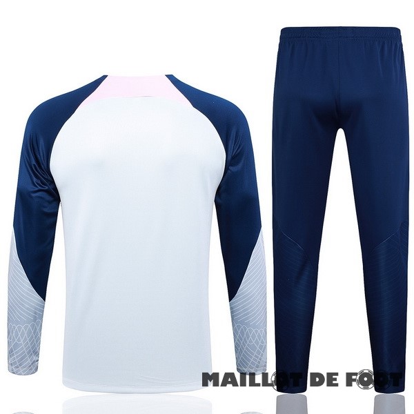 Foot Maillot Pas Cher Ensemble Complet Sudadera Entrainement Tottenham Hotspur 2023 2024 Gris Clair Bleu