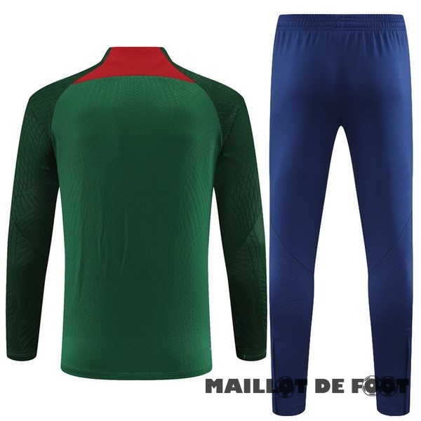 Foot Maillot Pas Cher Ensemble Complet Sudadera Joueurs Entrainement Portugal 2023 Vert Bleu Marine
