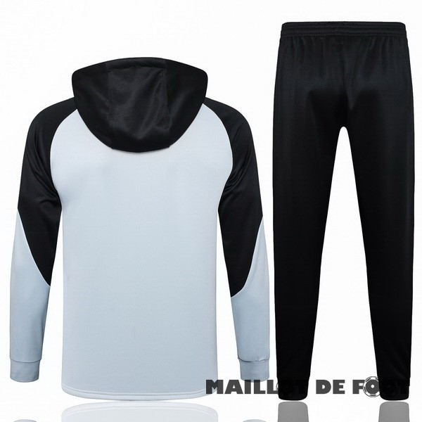 Foot Maillot Pas Cher Ensemble Complet Veste Con Capucha Barcelona 2023 2024 Noir Bleu