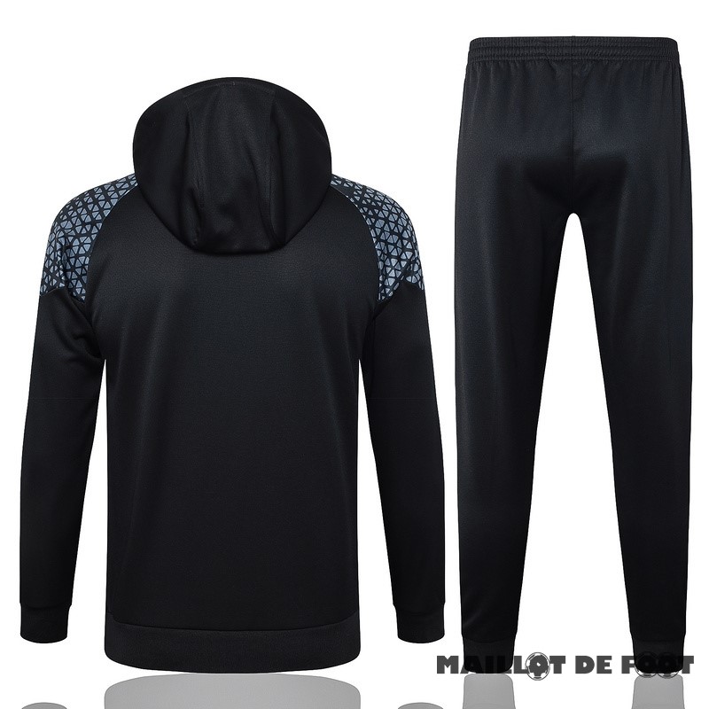 Foot Maillot Pas Cher Ensemble Complet Veste Con Capucha Borussia Dortmund 2023 2024 Noir Gris