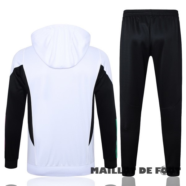 Foot Maillot Pas Cher Ensemble Complet Veste Con Capucha Enfant Bayern Múnich 2023 2024 Blanc Noir