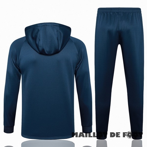 Foot Maillot Pas Cher Ensemble Complet Veste Con Capucha Enfant Paris Saint Germain 2023 2024 Bleu II Marine