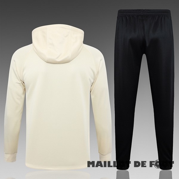 Foot Maillot Pas Cher Ensemble Complet Veste Con Capucha Enfant Paris Saint Germain 2023 2024 Jaune Noir